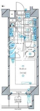 ドムススタイル神楽坂 801 間取り図