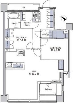 プレミスト赤坂檜町公園 404 間取り図