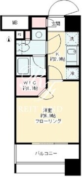 パークリュクス白金mono 1002 間取り図