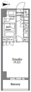 アジリア南麻布J's 703 間取り図