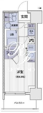 エスティメゾン大島 708 間取り図