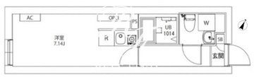 アクシアエムーシティ武蔵小山 B107 間取り図