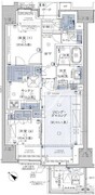 プラウド銀座東レジデンス 5階58.05㎡ 間取り図