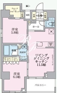 アークマーク成増 1102 間取り図