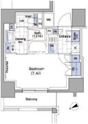 ザ・パークハビオ浅草駒形 502 間取り図
