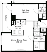 パークアクシス学芸大学 412 間取り図