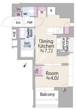 パークホームズ渋谷松濤 605 間取り図