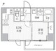 シーズンフラッツ大井町 407 間取り図