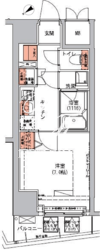 ハーモニーレジデンス三田 602 間取り図