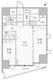 シーズンフラッツ大井町 1303 間取り図