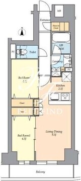 テラス荻窪 302 間取り図