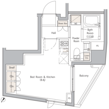NJKマーキス表参道 501 間取り図