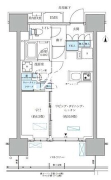 パークアクシス西大島コンフォートスクエア 1213 間取り図