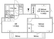 グランパセオ大崎戸越銀座2 301 間取り図