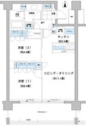 ガーデニエール砧レジデンス 225 間取り図