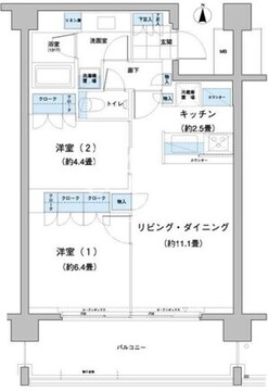 ガーデニエール砧レジデンス 225 間取り図