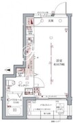 ラグディア高輪 104 間取り図