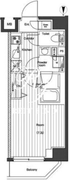 プレミアムキューブG北新宿 406 間取り図