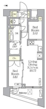 NOGATA RESIDENCE 202 間取り図