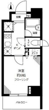 グロースメゾン亀戸 301 間取り図