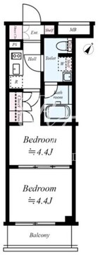アルコバレーノ東武練馬 306 間取り図