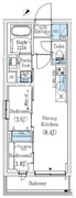 プライムブリス巣鴨ウエスト 501 間取り図