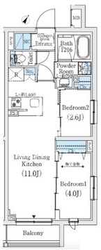 プライムブリス巣鴨ウエスト 506 間取り図