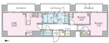 クレストコート東池袋 501 間取り図