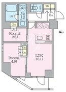 クレストコート東池袋 701 間取り図