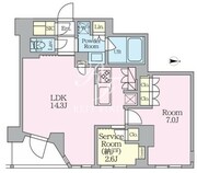 クレストコート東池袋 104 間取り図