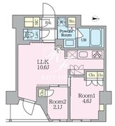 クレストコート東池袋 702 間取り図