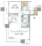 ブリリアタワーズ目黒 S-2001 間取り図