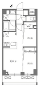 ジニア西馬込アジールコート 304 間取り図