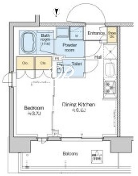 プラウドフラット西蒲田 404 間取り図