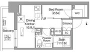 コンフォリア・リヴ門前仲町イースト 701 間取り図