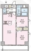 ベルロ大森 340 間取り図
