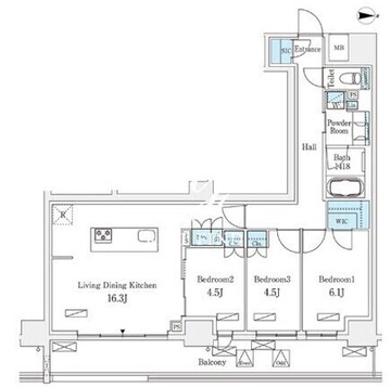 フロンティアレジデンス錦糸公園 328 間取り図