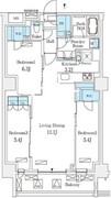 フロンティアレジデンス錦糸公園 701 間取り図