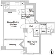 コンフォリア碑文谷 102 間取り図