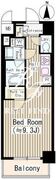 フェールメゾン菊川 403 間取り図