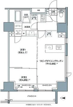 パークハビオ東中野 1403 間取り図