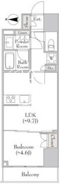 ルミーク錦糸町 204 間取り図