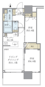 グランドシティタワー月島 612 間取り図