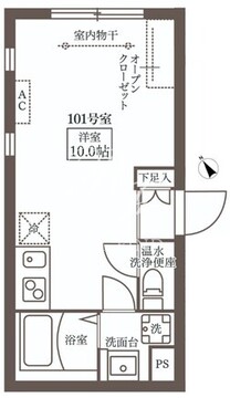 ココキューブ武蔵新田 101 間取り図