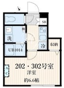 アグライア品川中延 202 間取り図