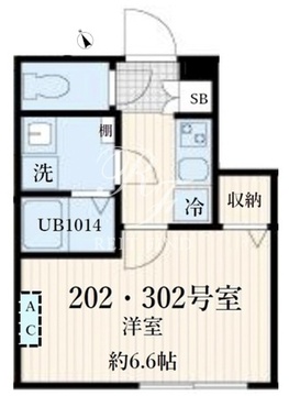 アグライア品川中延 202 間取り図