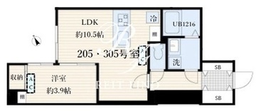 アグライア品川中延 305 間取り図