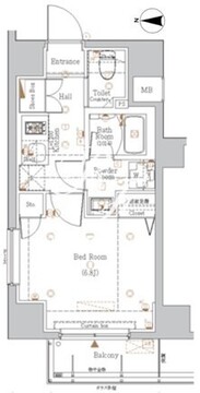 ログ本所吾妻橋 201 間取り図