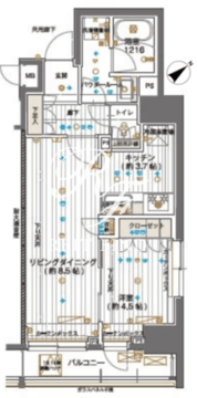 メインステージ神田須田町 1303 間取り図