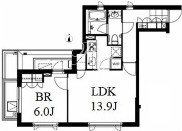 南麻布ウエスト 301 間取り図